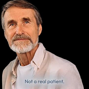 Man wearing a light shirt and jacket. Not a real patient